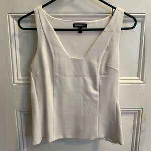 Express white sleeveless top size S